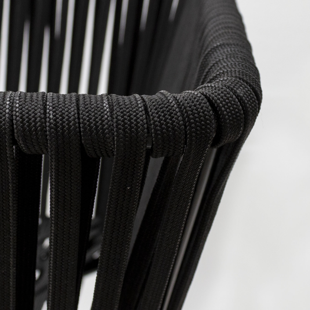 Chetumal silla cuerda negra cojines tela loneta_2568