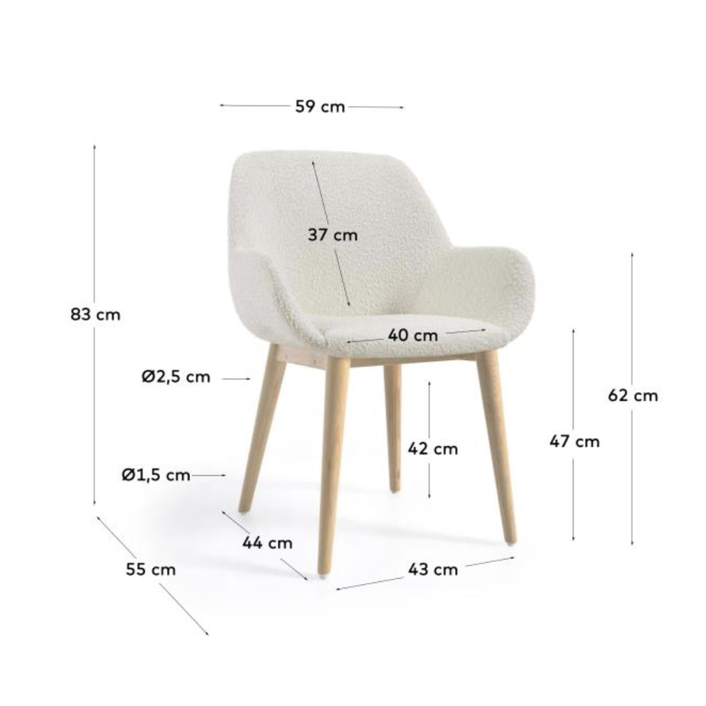 Konna silla de borregito beige // KH_25023