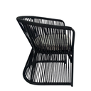 Chantepec silla aluminio negra cojinería loneta exterior // Pedido especial_25515