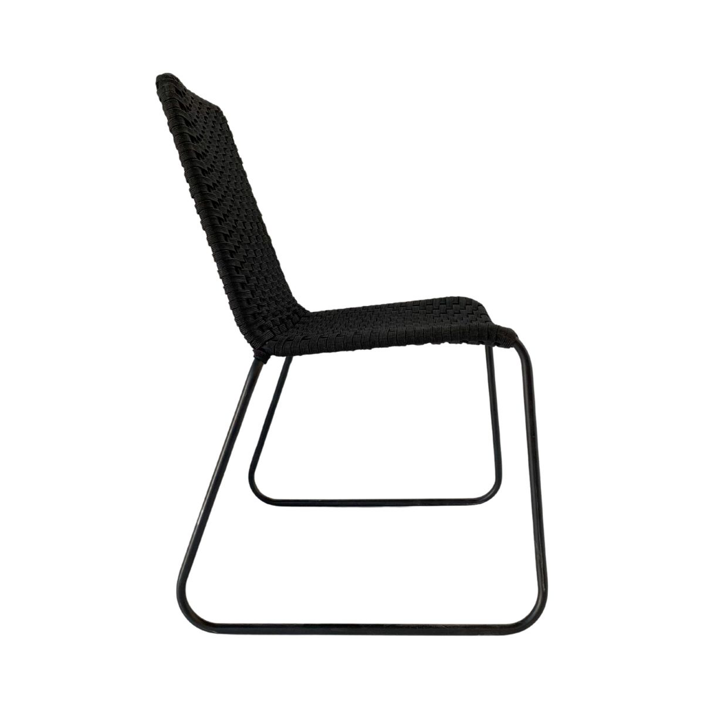 Cocula silla metal negro cuerda negra_25598