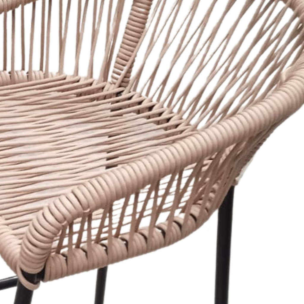 Tequila banco metal negro cuerda beige_25610
