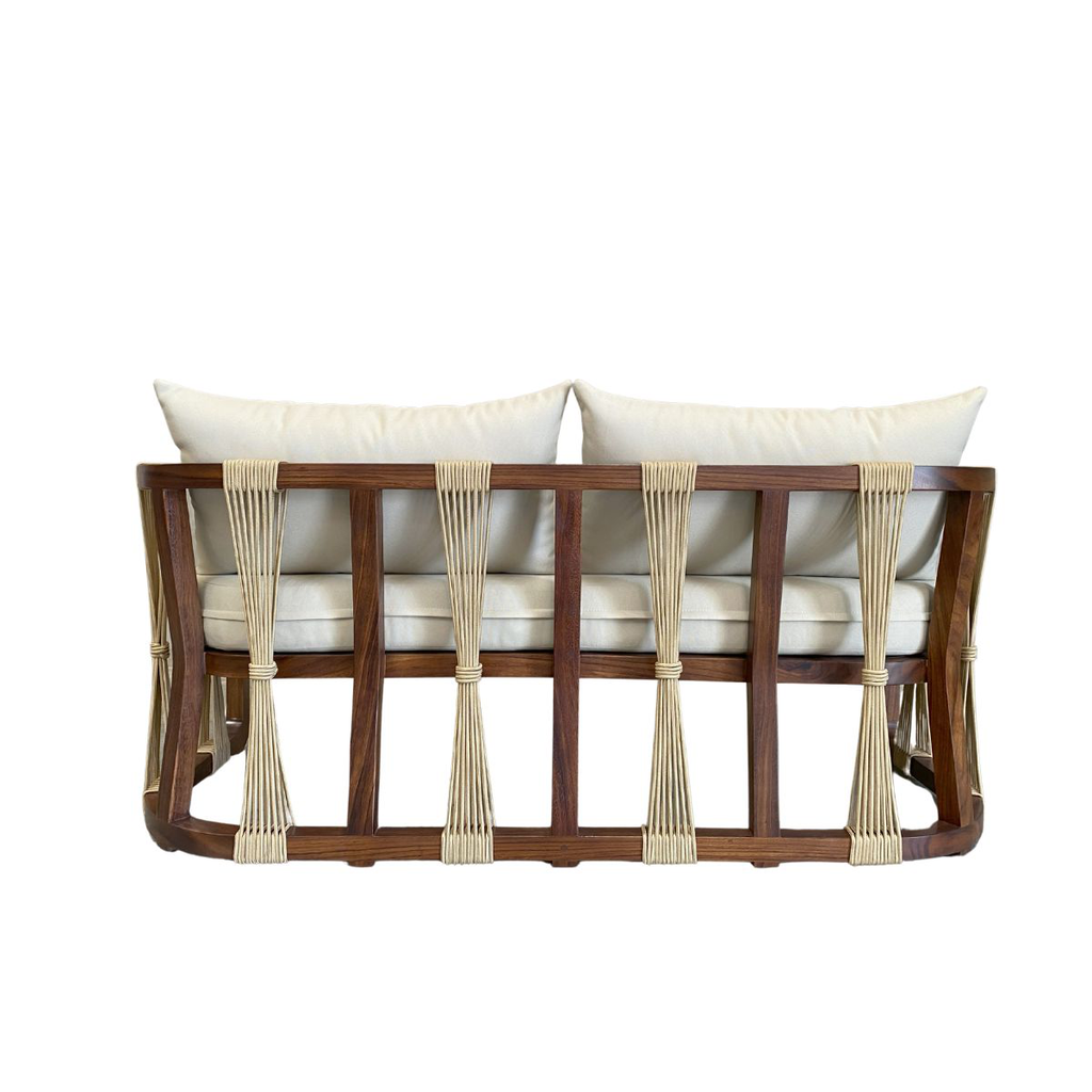 Majahuitas love seat de madera de parota cojinería curri_25624
