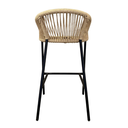 Tequila banco metal negro cuerda beige_25780