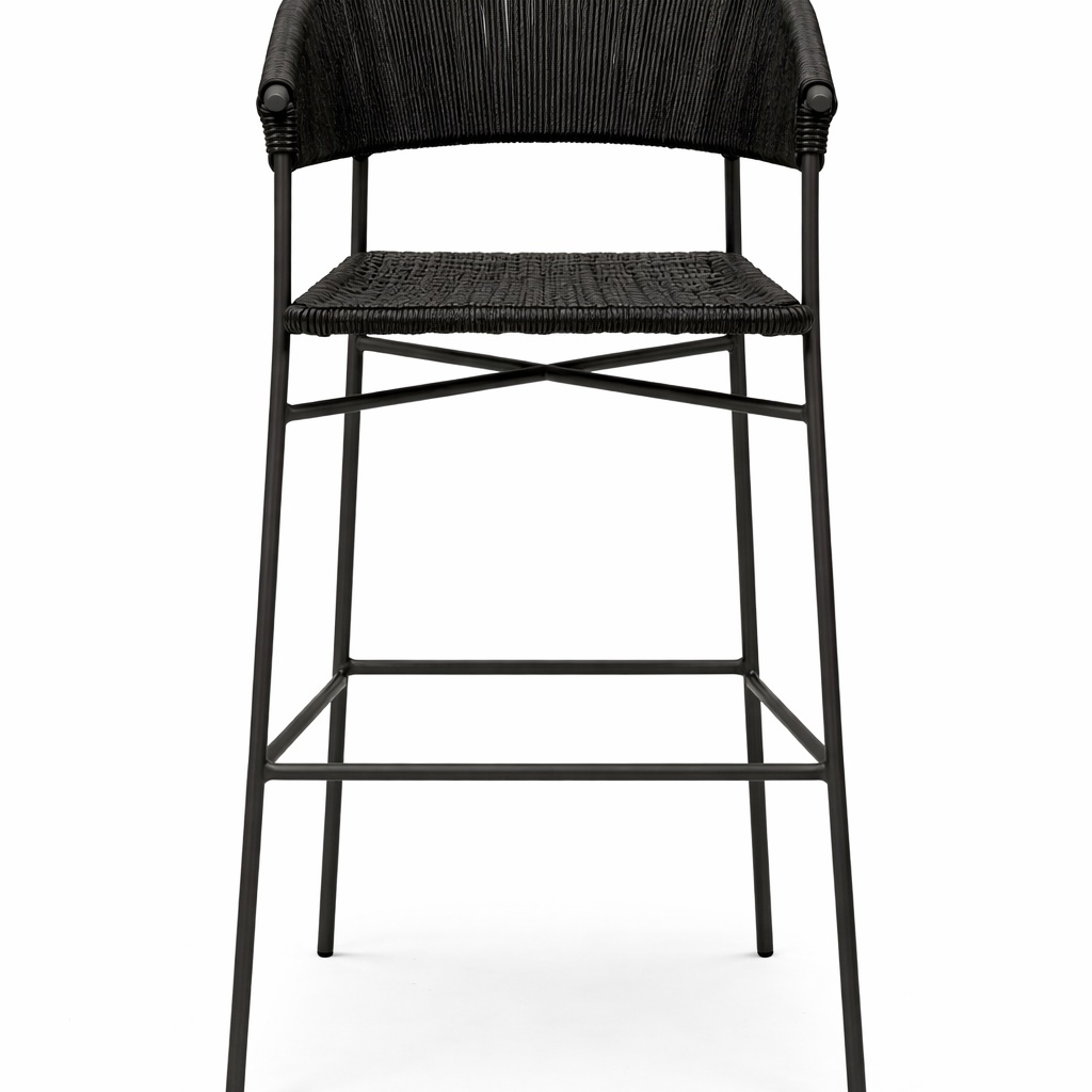 Zamora banco metal negro cuerda negra_26667