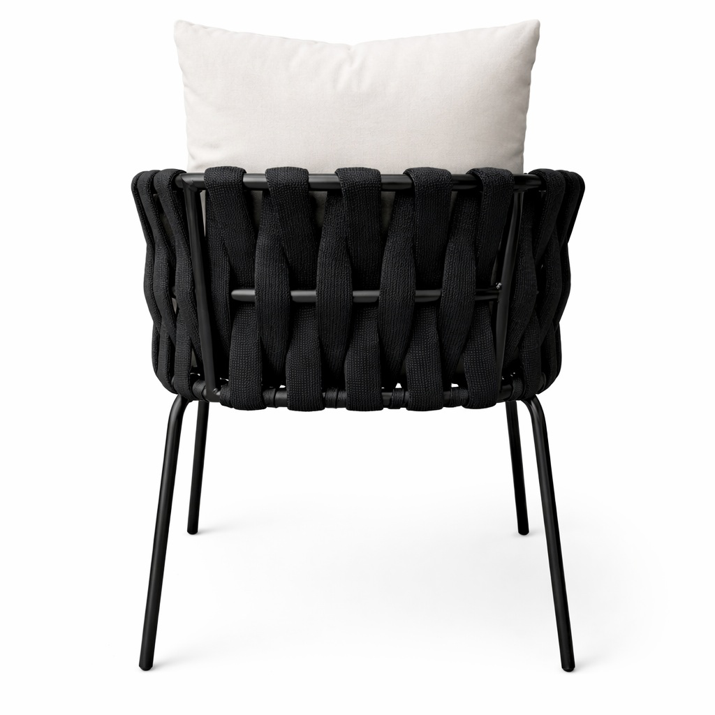 Veracruz silla cuerda negra textilne y loneta 100% exterior_26755