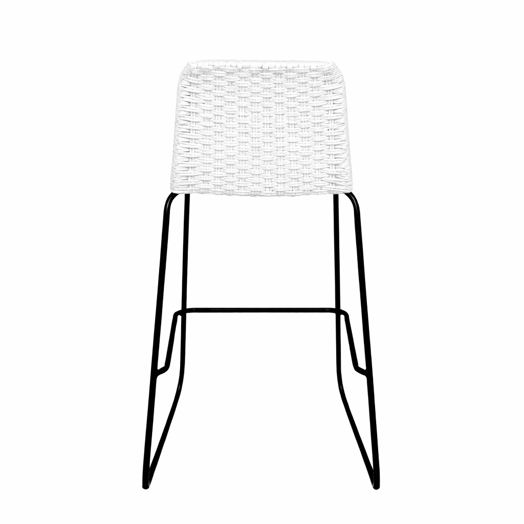 Cocula banco metal negro cuerda blanca // Exterior techado_26852