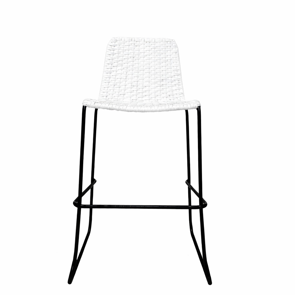 Cocula banco metal negro cuerda blanca // Exterior techado_26853