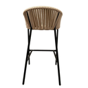 Tequila banco acero galvanizado negro cuerda plana textilene beige // Exterior 100%_26900