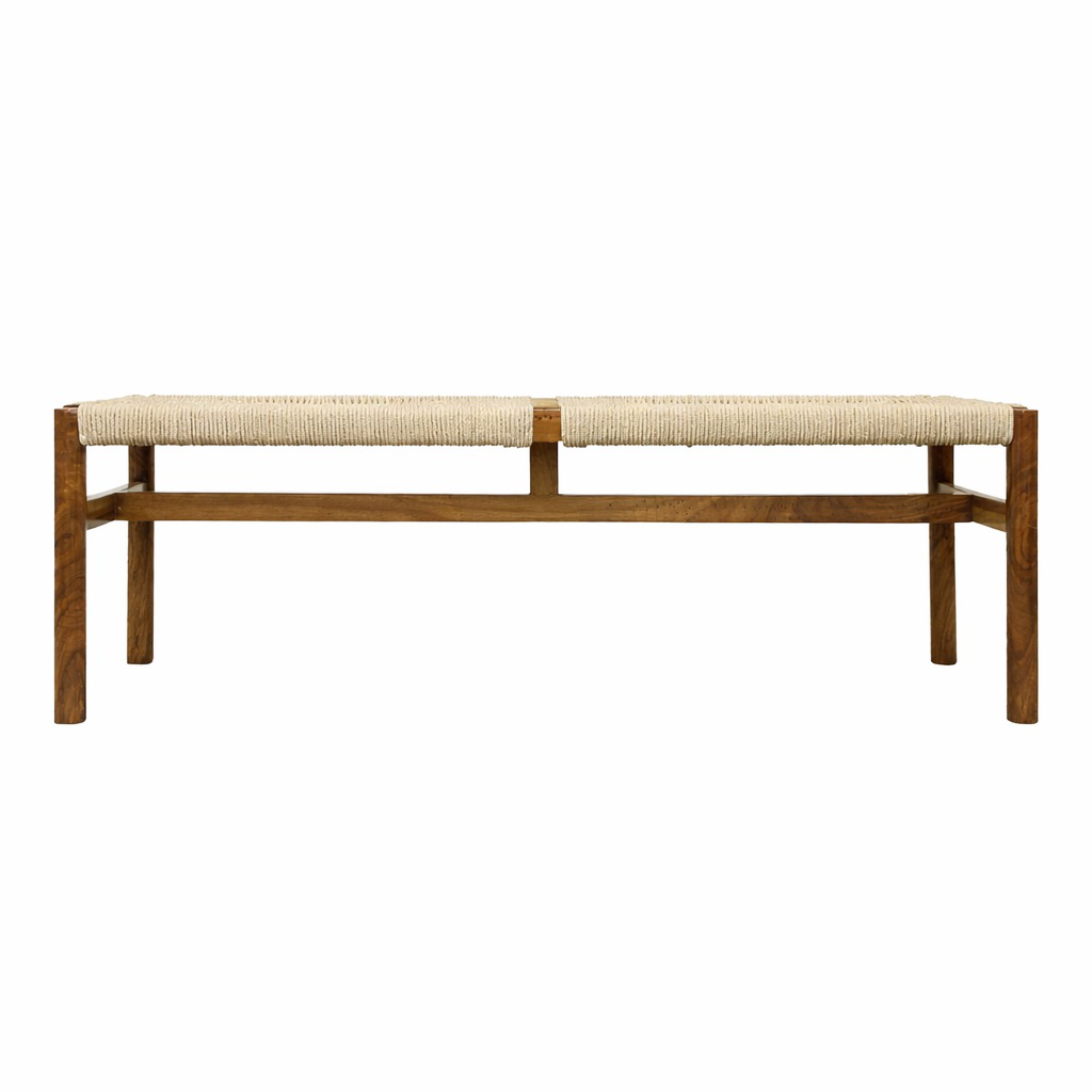 Mazamitla banca de parota cuerda redonda beige // Exterior techado_26920