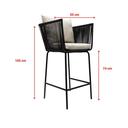 Chetumal banco acero galvanizado, textilene y loneta // Exterior 100%_27256