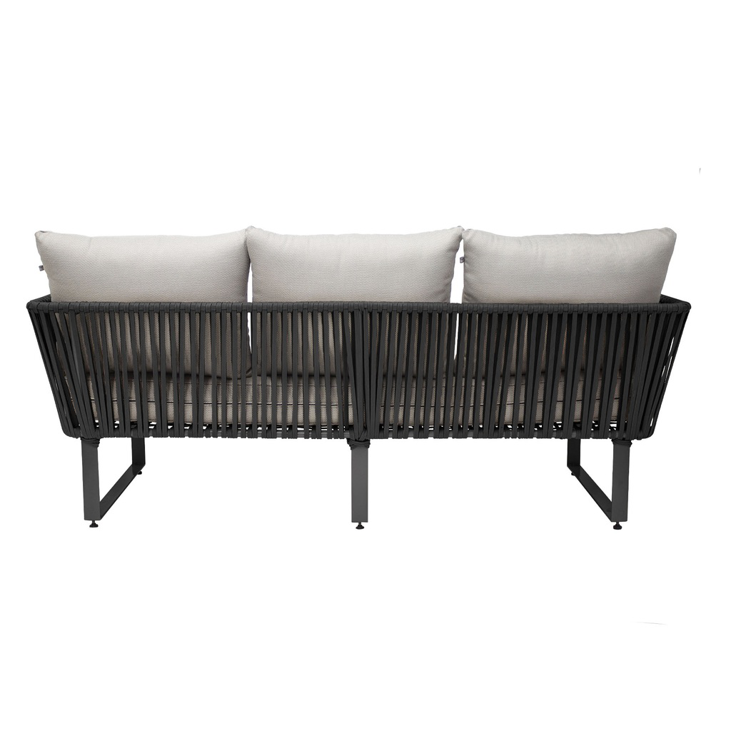 Vallarta sofá acero galvanizado textilene y loneta // Exterior 100%_26923