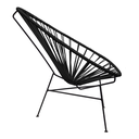 Acapulco silla hexagonal acero galvanizado negro y textilene // Exterior 100%_28583