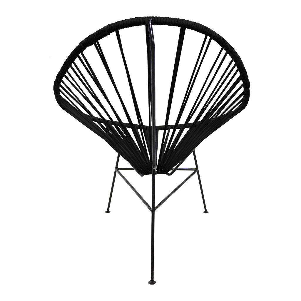 Acapulco silla original metal negro y cuerda negra // Exterior techado_29024