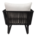 Vallarta sillon acero galvanizado negro y textilene tela loneta // Exterior 100%_30696