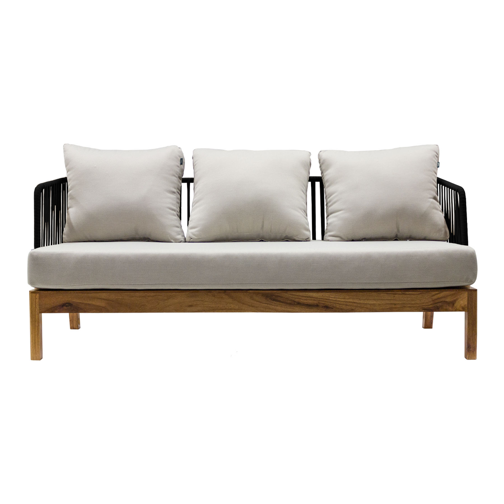 Oaxaca sofa cuerda negra tela loneta antidecoloración // Exterior techado._30742
