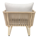 Vallarta sillon metal beige cuerda beige cojinería en tela curri // Exterior techado_30829