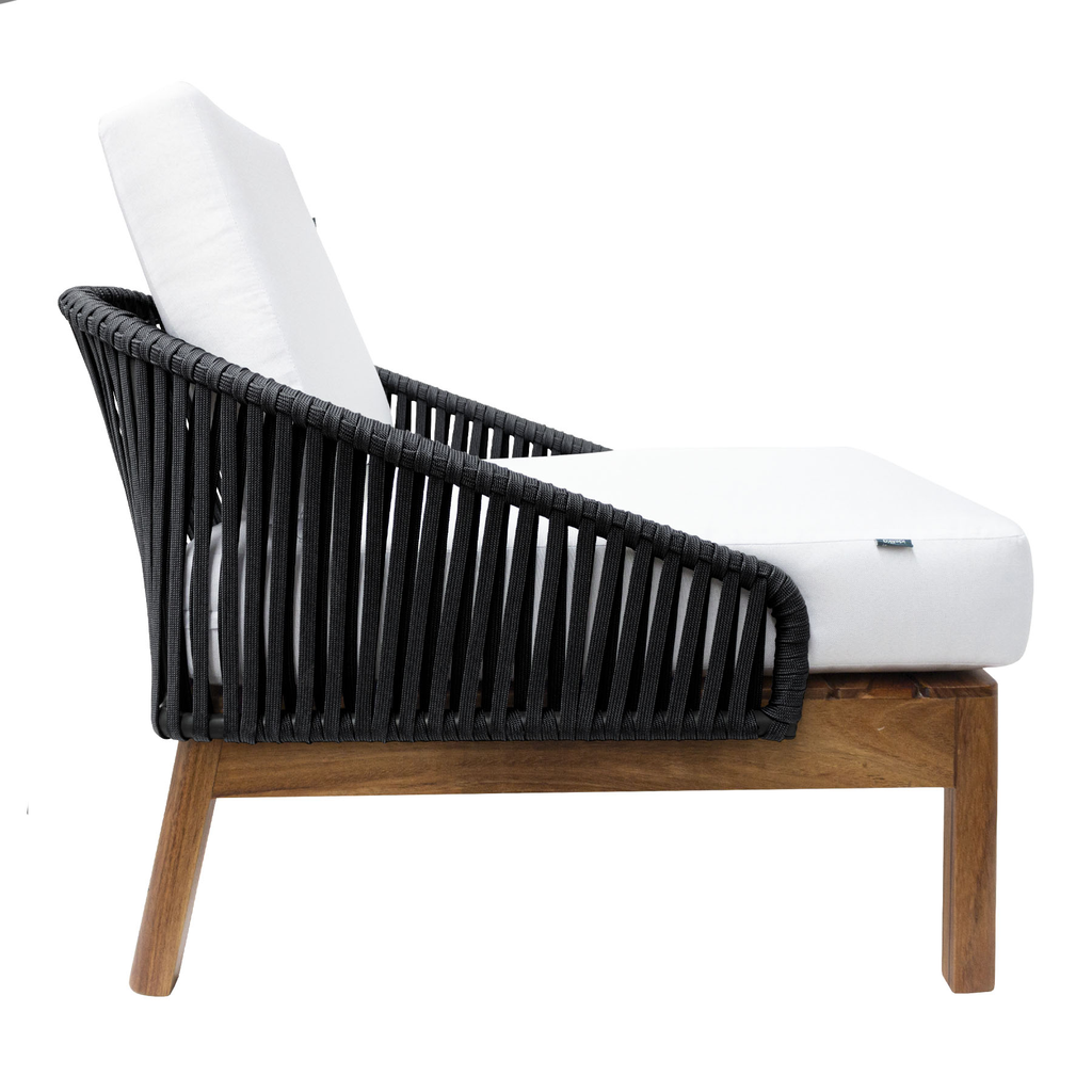 Oaxaca lounge acero galvanizado negro textilene negro tela curri // Exterior 100%_30961