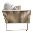 Vallarta sofa metal beige cuerda beige cojinería en tela loneta // Exterior techado_30892