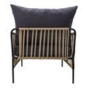 Chetumal sillon acero galvanizado negro textilene negro tela loneta // Exterior 100%_31010