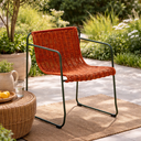 Nam silla apilable metal negro cuerda terracota // Exterior techado_31231
