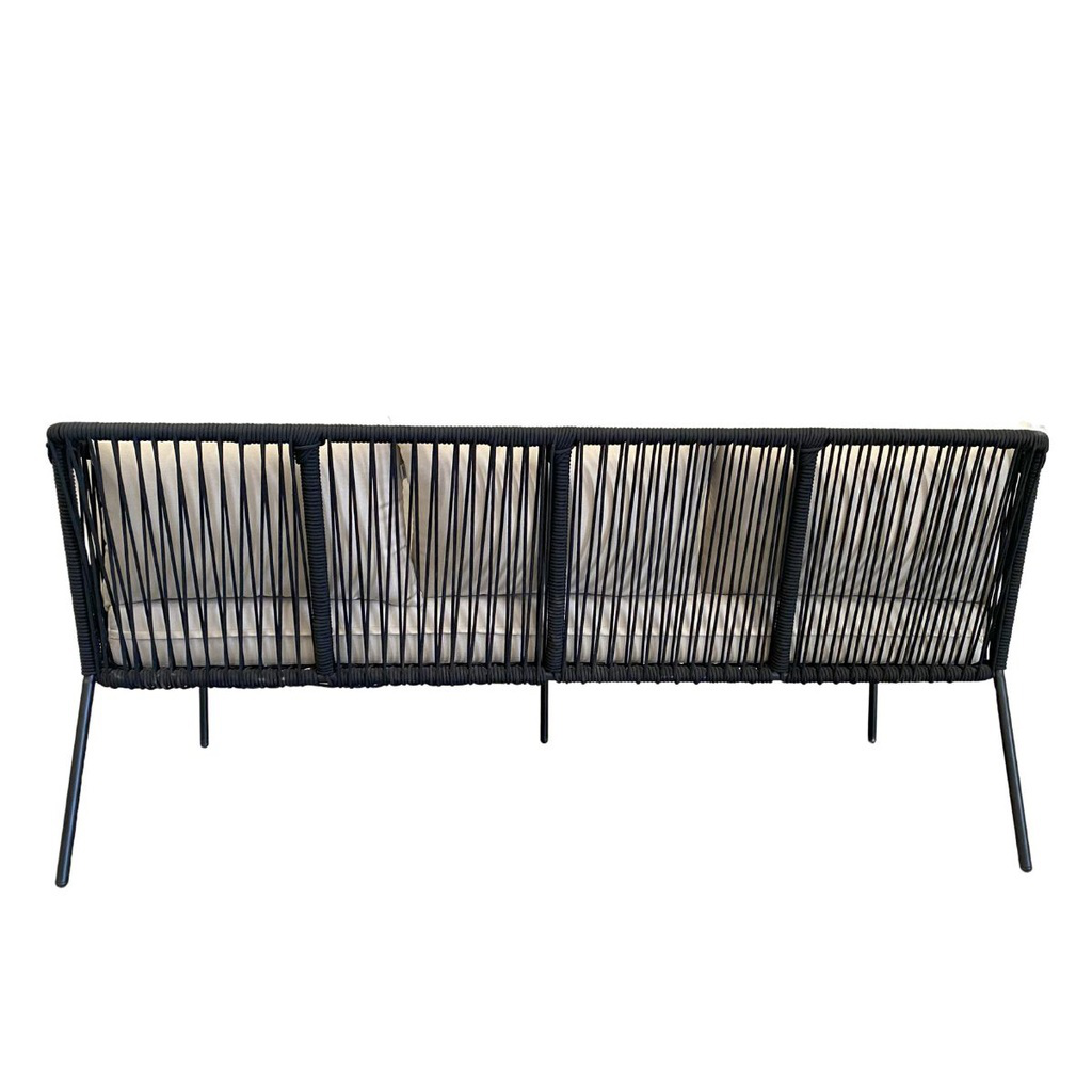 Tequila sofa metal negro cuerda plana negra tela curri // Exterior techado_31208