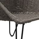 Cabo sillon acero galvanizado negro textilene gris obscuro // Exterior 100%_31180