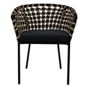 Tepoztlán silla acero galvanizado negro cuerda textilene bicolo y loneta // Exterior 100%_31329