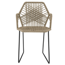 Acapulco silla hexagonal con brazos beige // Exterior techado_31151