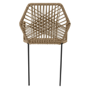 Acapulco silla hexagonal con brazos beige // Exterior techado_31152