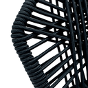Acapulco silla hexagonal con brazos negra // Exterior techado_31163