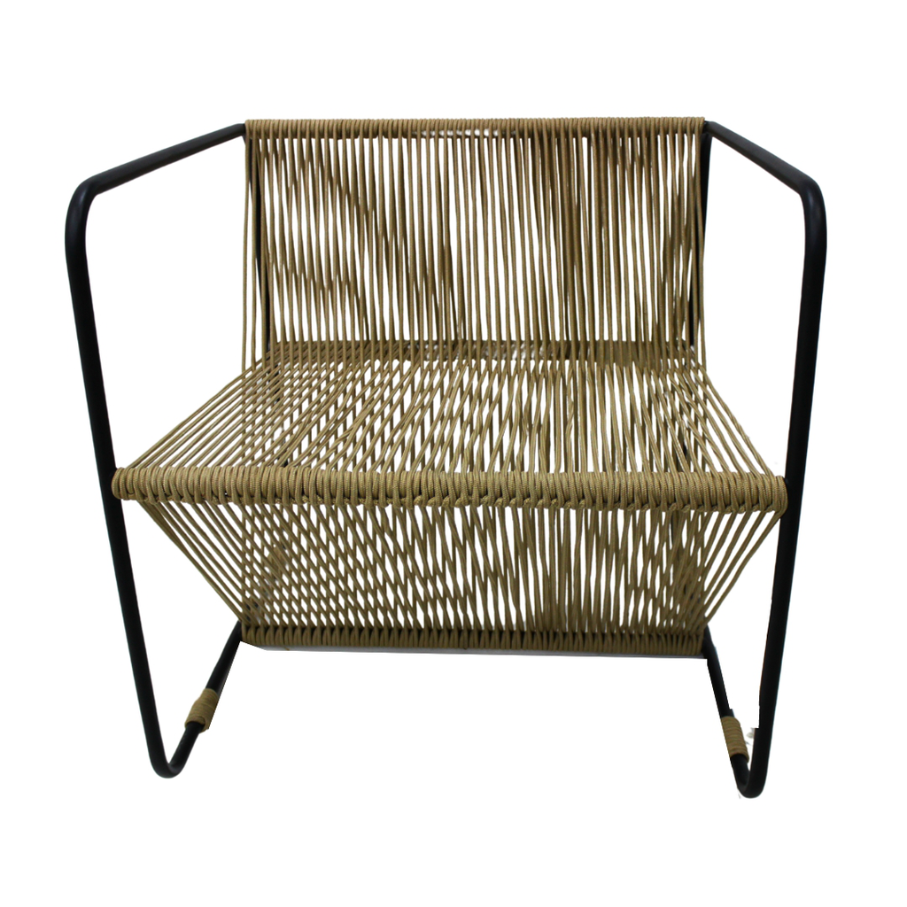 Acapulco sillón original metal negro y cuerda // Exterior techado_31569