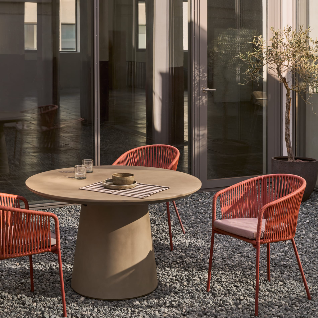 Itai mesa redonda cemento Ø 120 cm // Exterior 100%_31579