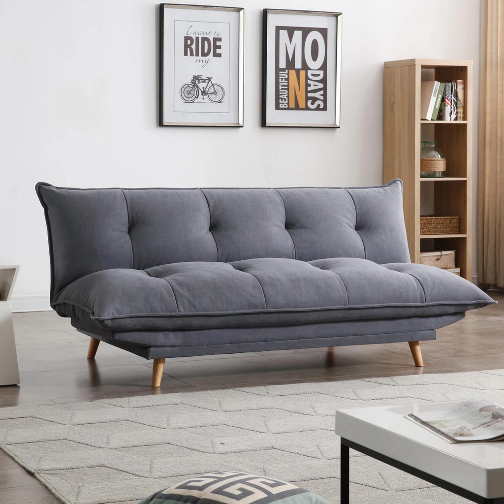 Curly sofacama gris // MP_29650
