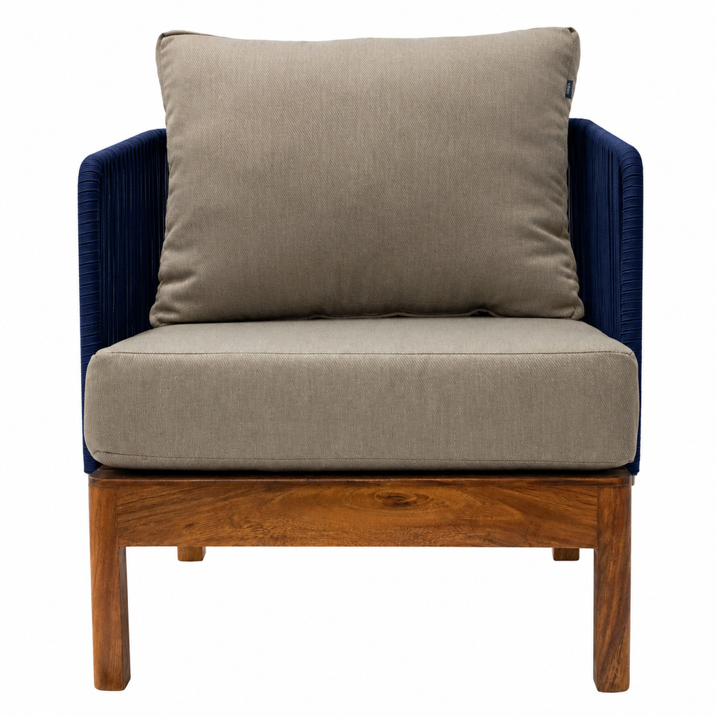 Oaxaca sillón azul marino y loneta antidecoloración // Exterior techado_31541