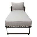 Vallarta camastro acero galvanizado negro cuerda textilene beige tela loneta // Exterior 100%_30871