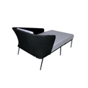 Chacala camastro para 2 personas acero galvanizado negro cuerda textilene negra // Exterior 100 %_31108