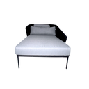 Chacala camastro para 2 personas acero galvanizado negro cuerda textilene negra // Exterior 100 %_31110