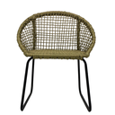 Mixtlan silla acero galvanizado negro cuerda textilene beige // Exterior 100%_31428