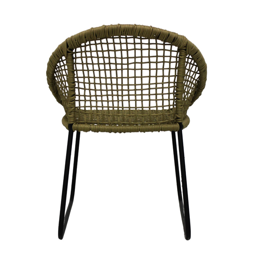 Mixtlan silla acero galvanizado negro cuerda textilene beige // Exterior 100%_31429