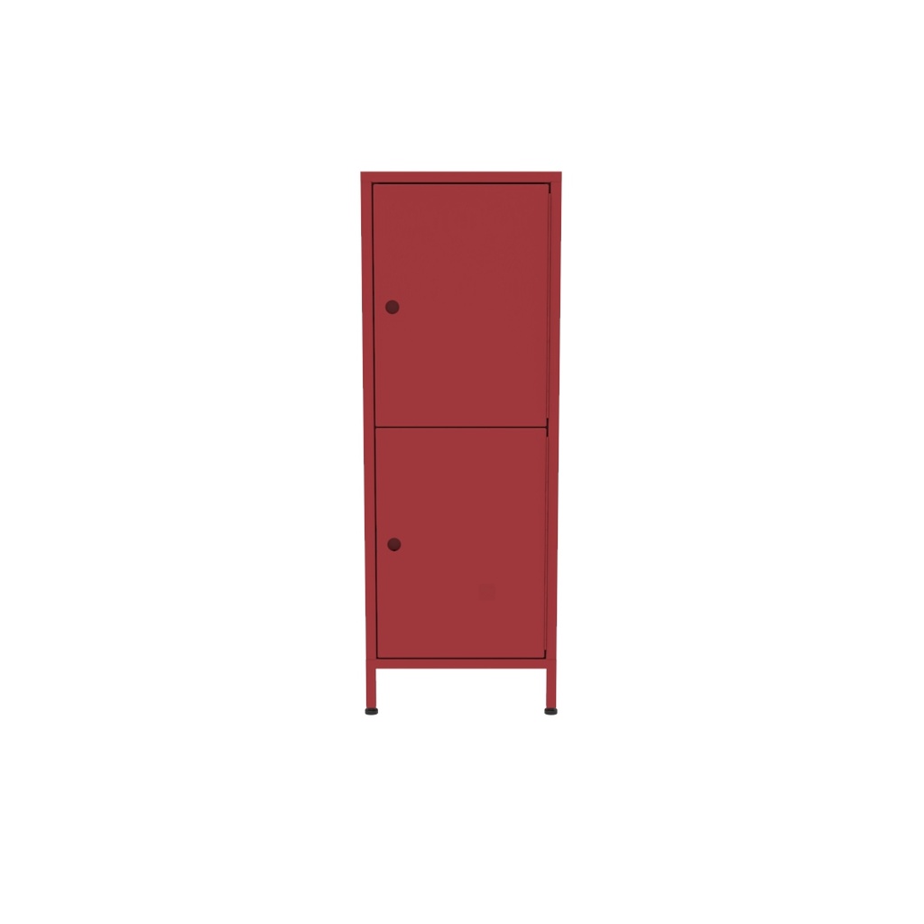 Pheus locker 2 puertas 102x36x37 rojo // MS