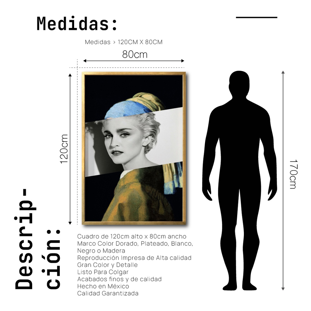 Madonna cuadro decorativo codigo 004-GD // MP