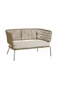 Avandaro sofa metal negro cuerda beige  // Exterior techado