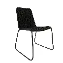 Cocula silla metal negro cuerda negra