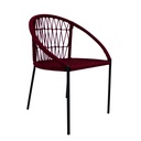 San Juan silla metal negro y cuerda // Exterior techado