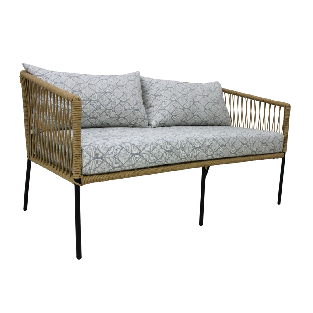 Tequila love metal negro cuerda beige  tela loneta // Exterior techado