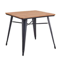 Folix mesa de comedor base negra y madera // MP