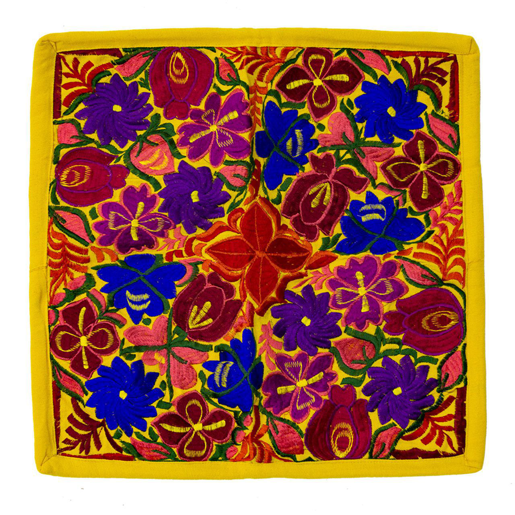 Tuxtla funda cojín amarillo // Outlet