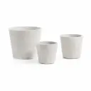 Low set de 3 maceteros gris