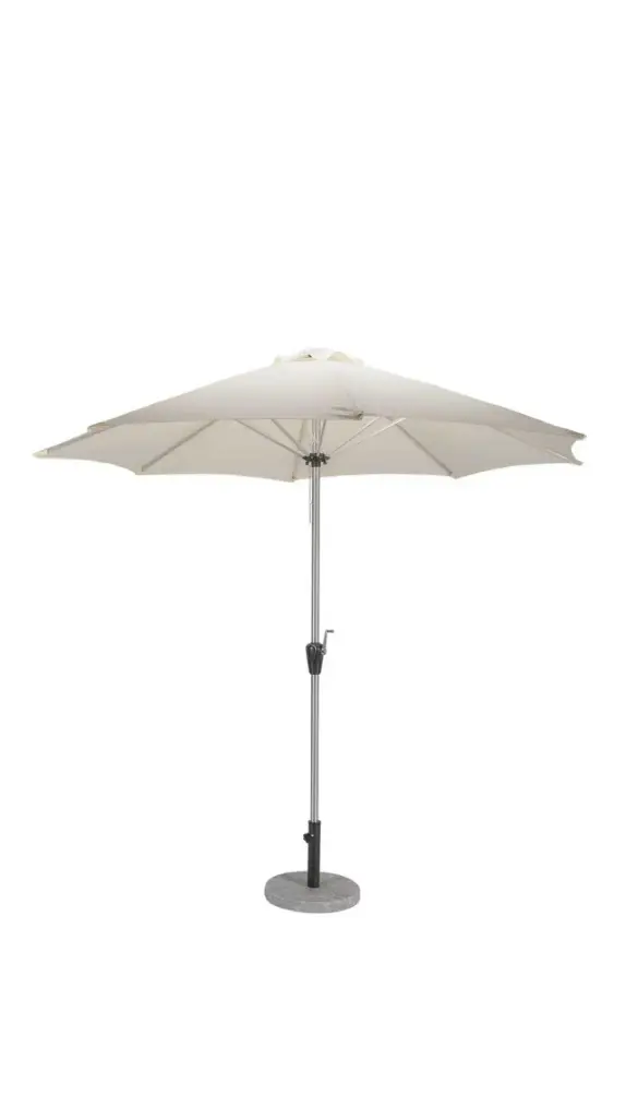 Tuscany sombrilla blanca con base de granito // Exterior 100%