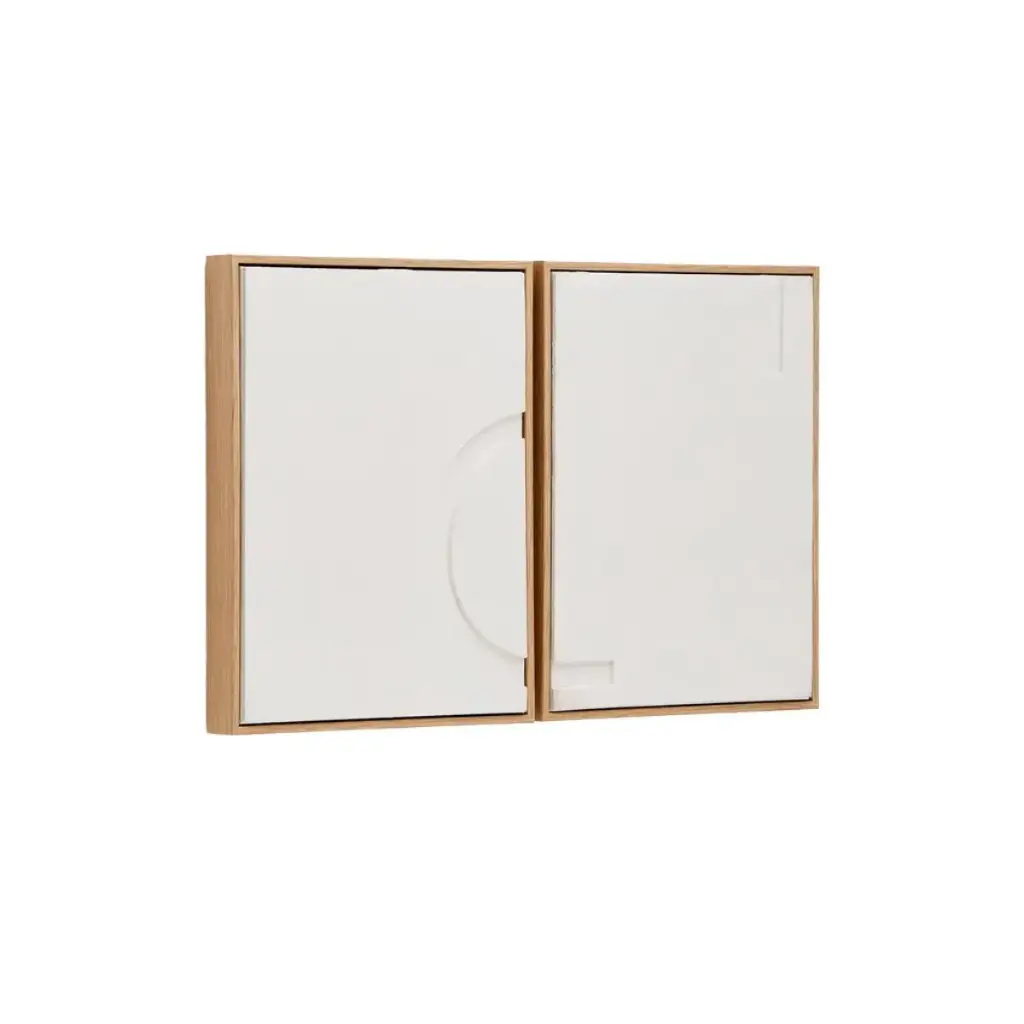 Sefri set de 2 cuadros blancos